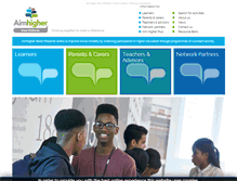 Tablet Screenshot of aimhigherwm.ac.uk